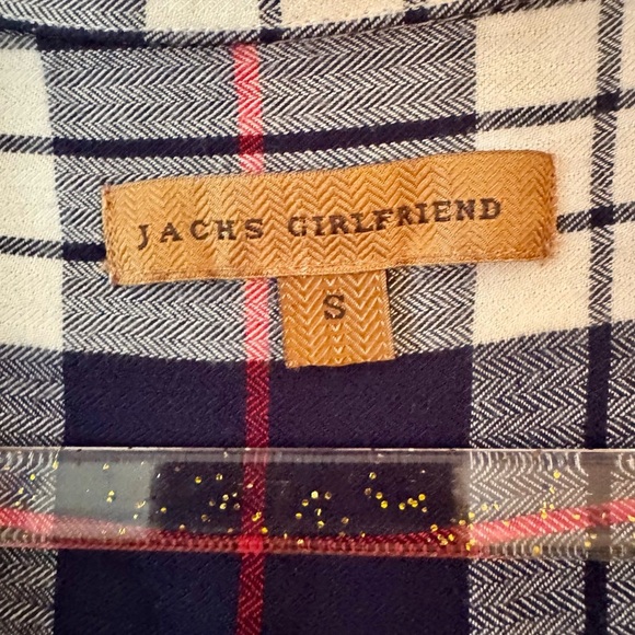 Women's Jachs Girlfriend Blue Flannel Shirt - Size Small - Picture 2 of 3